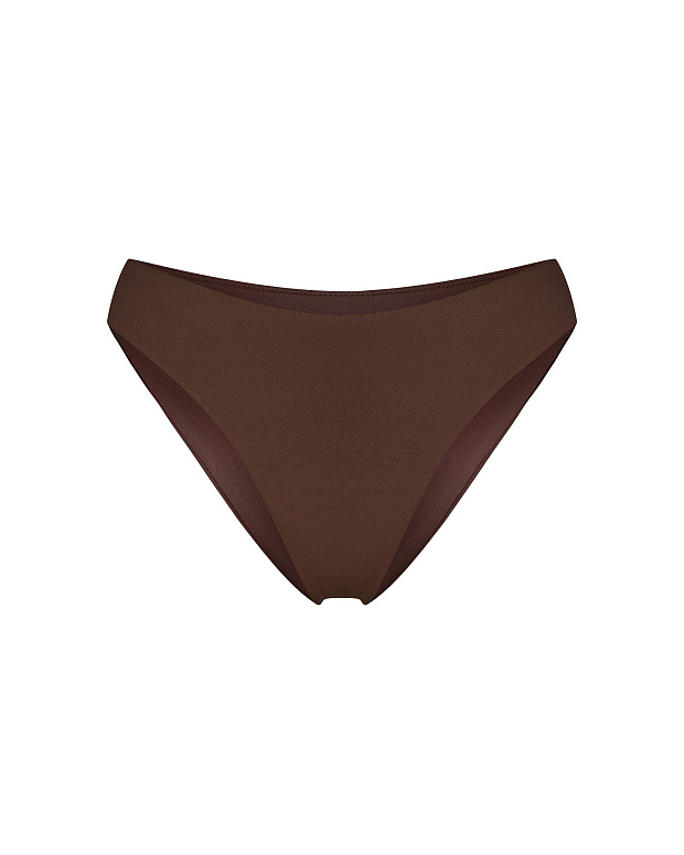 Купальные плавки-бразильяно на подкладке (трюфель)