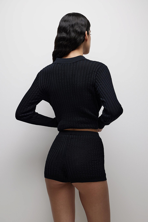 Укороченные шорты (черный)