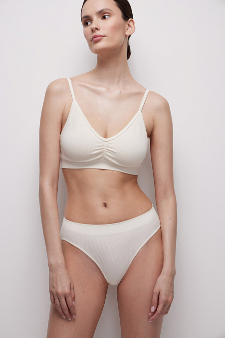 Трусы-слипы со средней посадкой (пломбир)