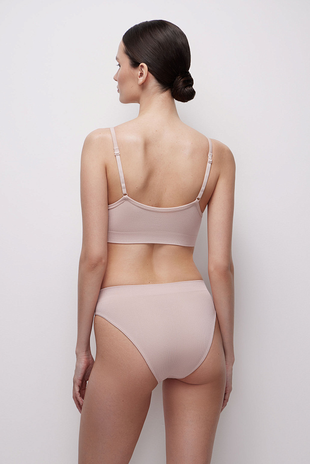 Трусы-слипы со средней посадкой (пудрово-розовый)