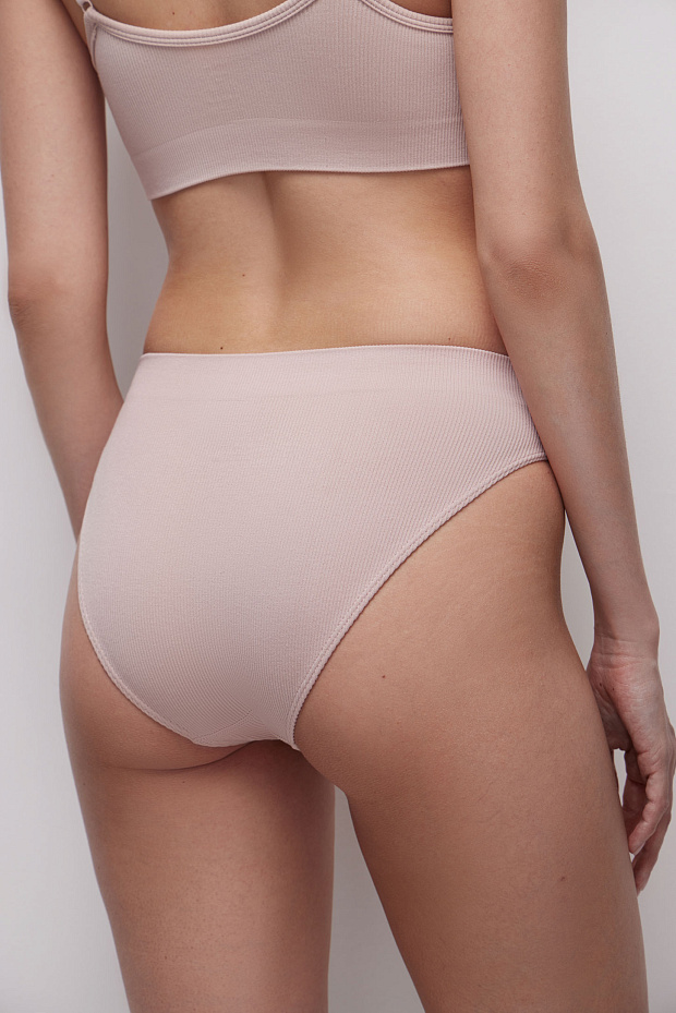 Трусы-слипы со средней посадкой (пудрово-розовый)