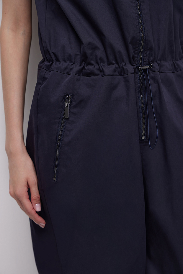 Комбинезон из плащевки (темно-синий)