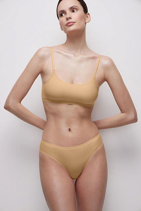 Топ на регулируемых бретелях (желтый)