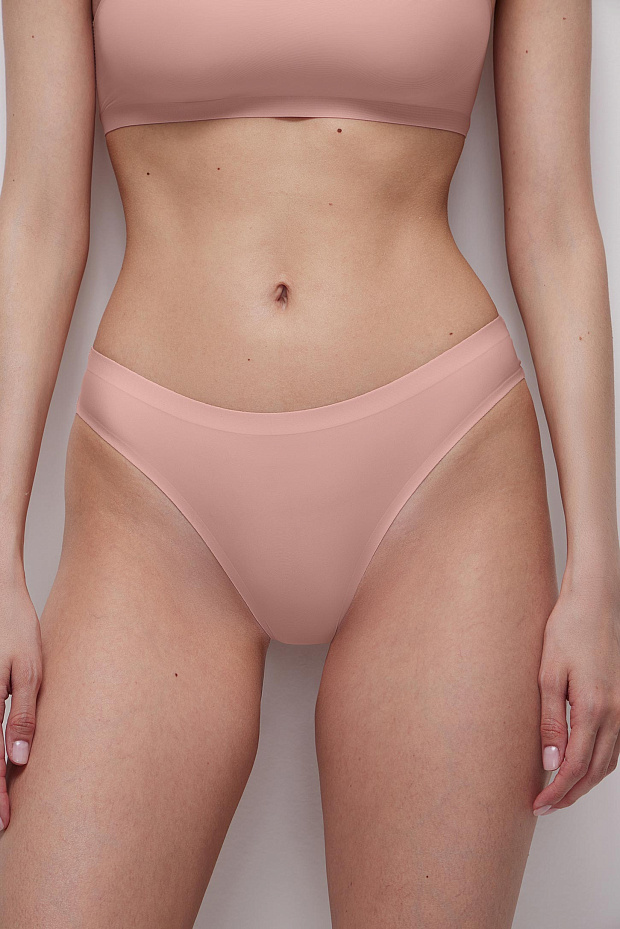 Трусы-танга с низкой посадкой (розовый)