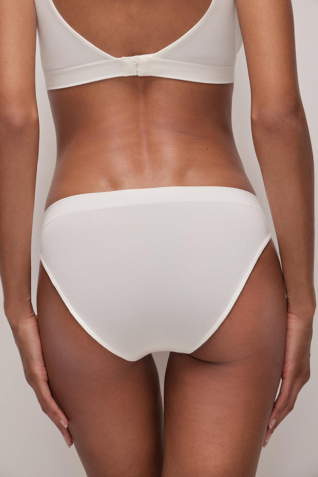 Трусы-слипы со средней посадкой Бамбук (пломбир)