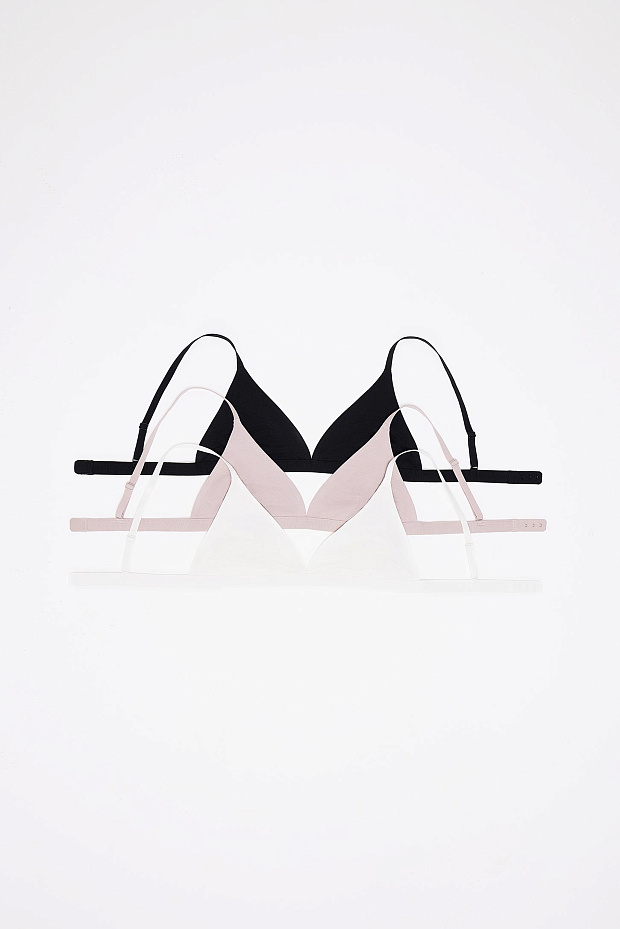 Бюстгальтер на тонких бретелях (черный)