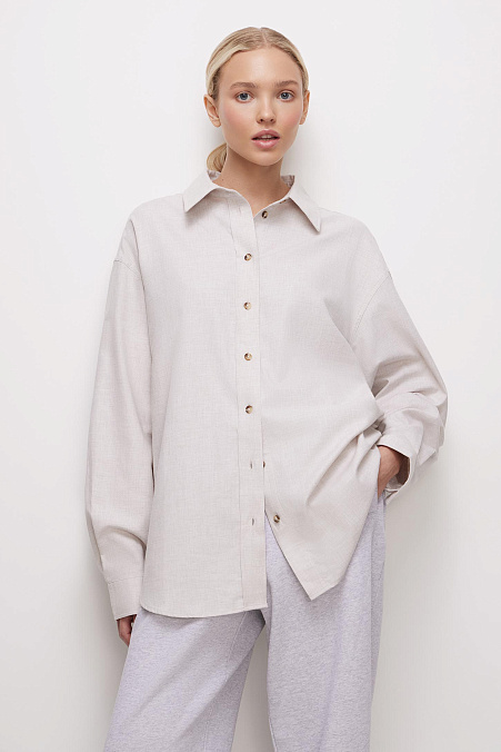 Рубашка (молочный меланж)