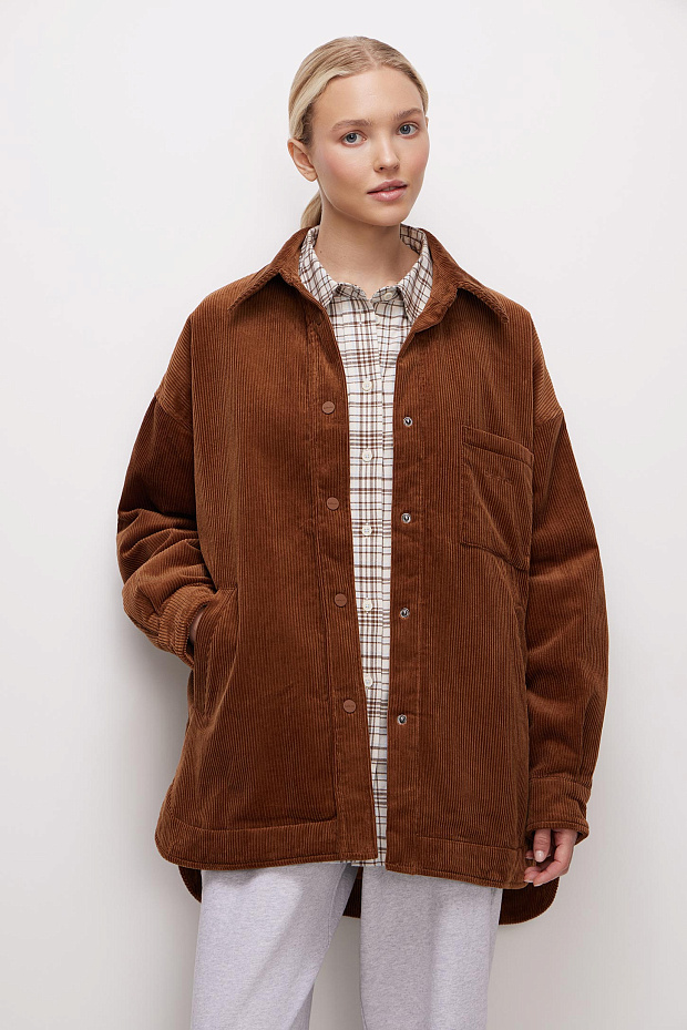 Куртка-рубашка (терракотовый)