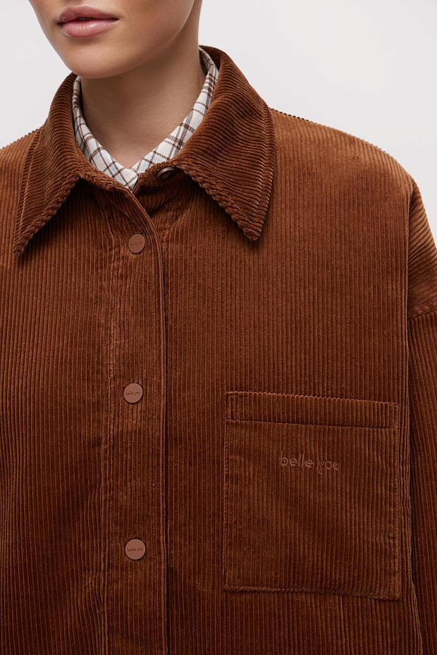 Куртка-рубашка (терракотовый)