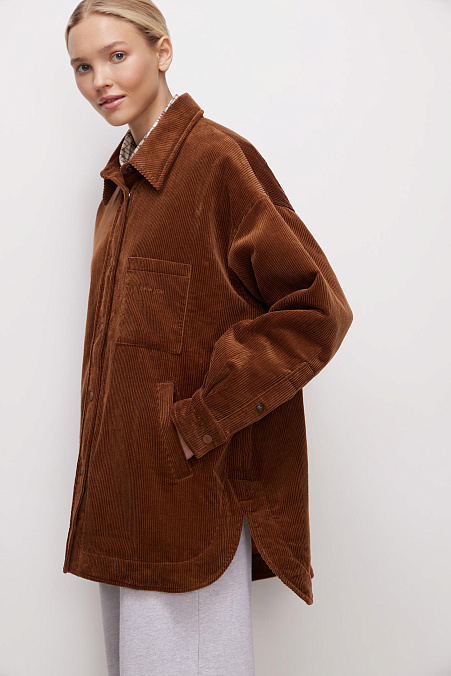 Куртка-рубашка (терракотовый)