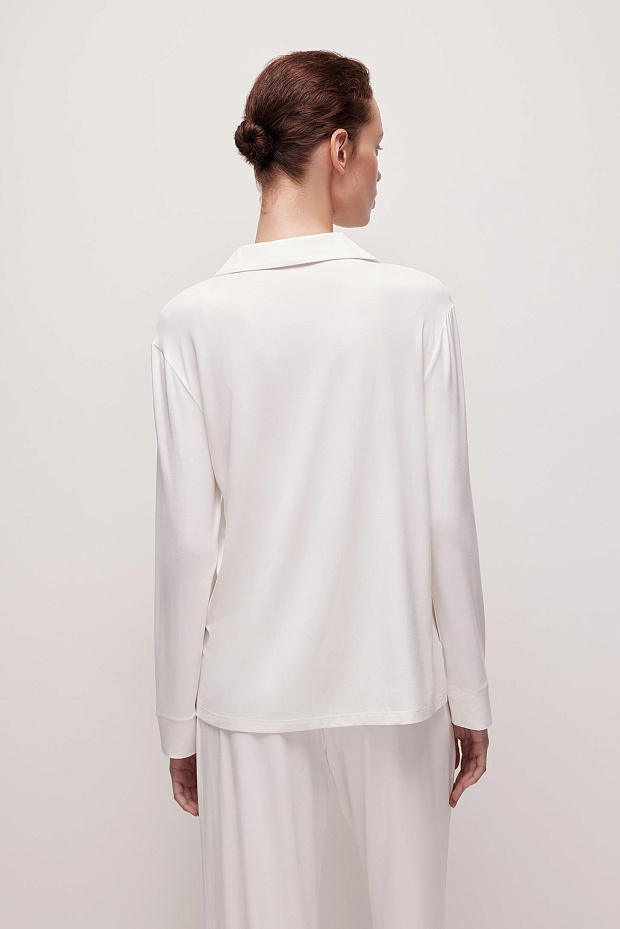 Пижамная рубашка женская (молочный)