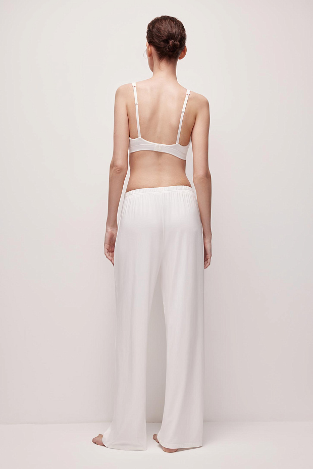 Пижамные брюки женские (молочный)