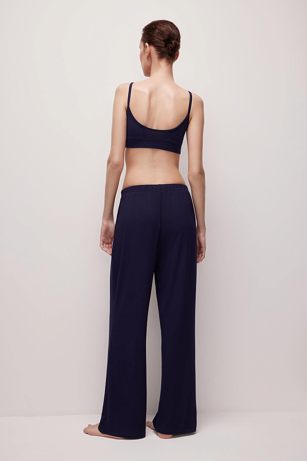 Пижамные брюки женские (темно-синий)