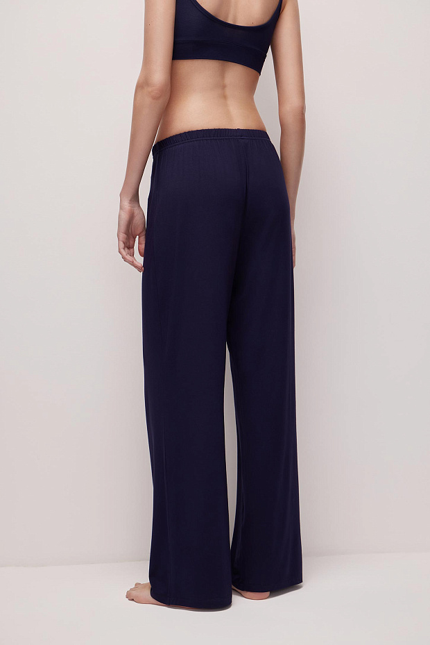 Пижамные брюки женские (темно-синий)