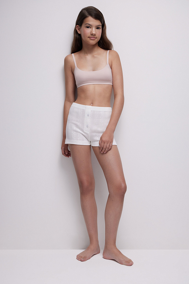 Топ на тонких бретелях (пудрово-розовый)