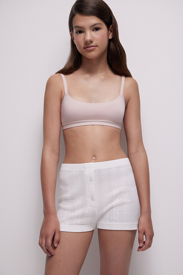 Топ на тонких бретелях (пудрово-розовый)