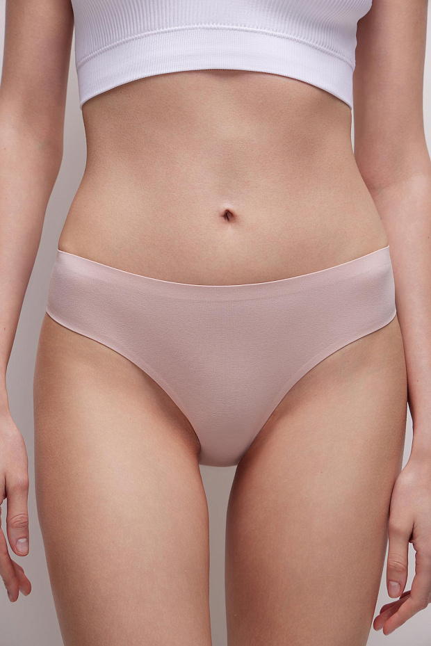 Набор Трусы-слипы со средней посадкой (светло-бежевый)