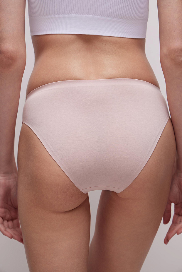 Набор Трусы-слипы со средней посадкой (светло-бежевый)