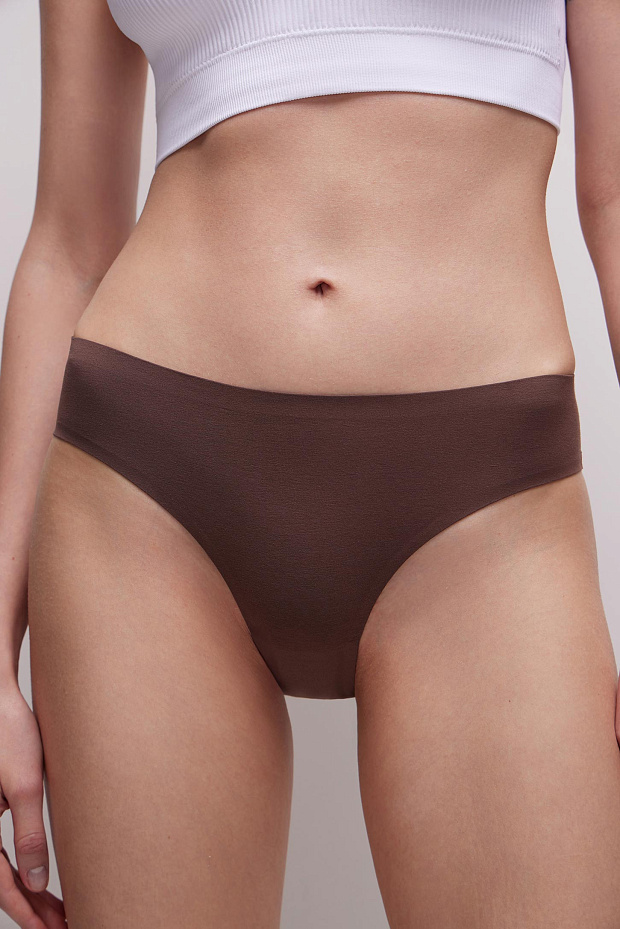 Набор Трусы-слипы со средней посадкой (светло-бежевый)