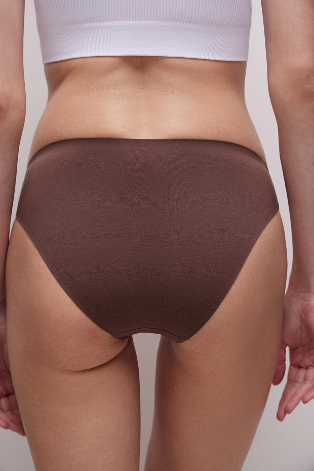 Набор Трусы-слипы со средней посадкой (светло-бежевый)