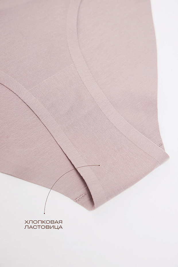 Трусы-слипы со средней посадкой (серо-бежевый)