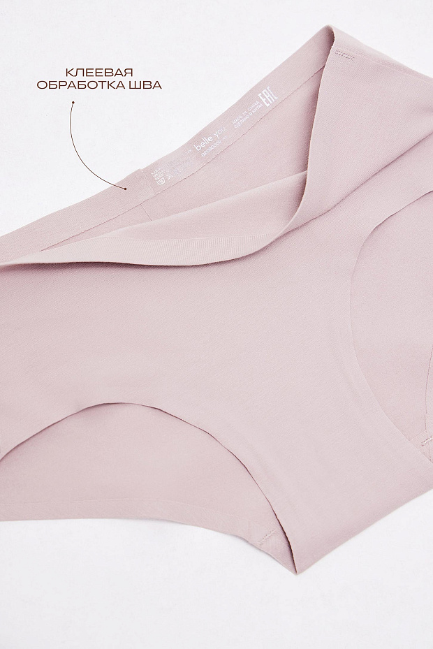 Трусы-слипы со средней посадкой (серо-бежевый)