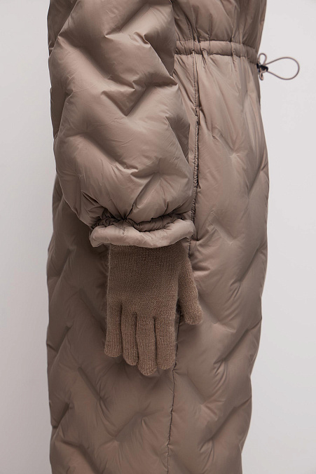 Перчатки в рубчик (кофейный)