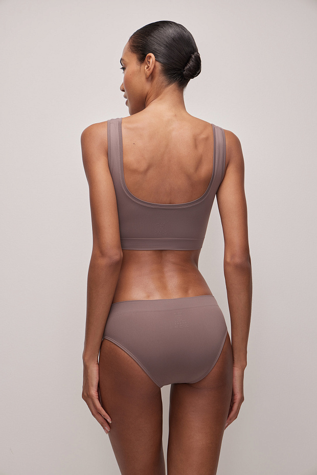 Топ на широких бретелях (какао)