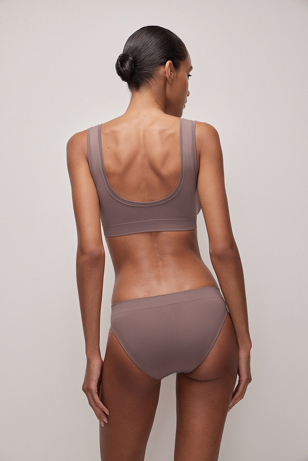 Топ на широких бретелях (какао)