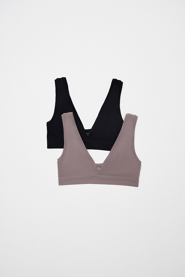 Топ на широких бретелях (какао)