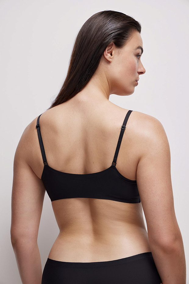 Топ на регулируемых бретелях (черный)