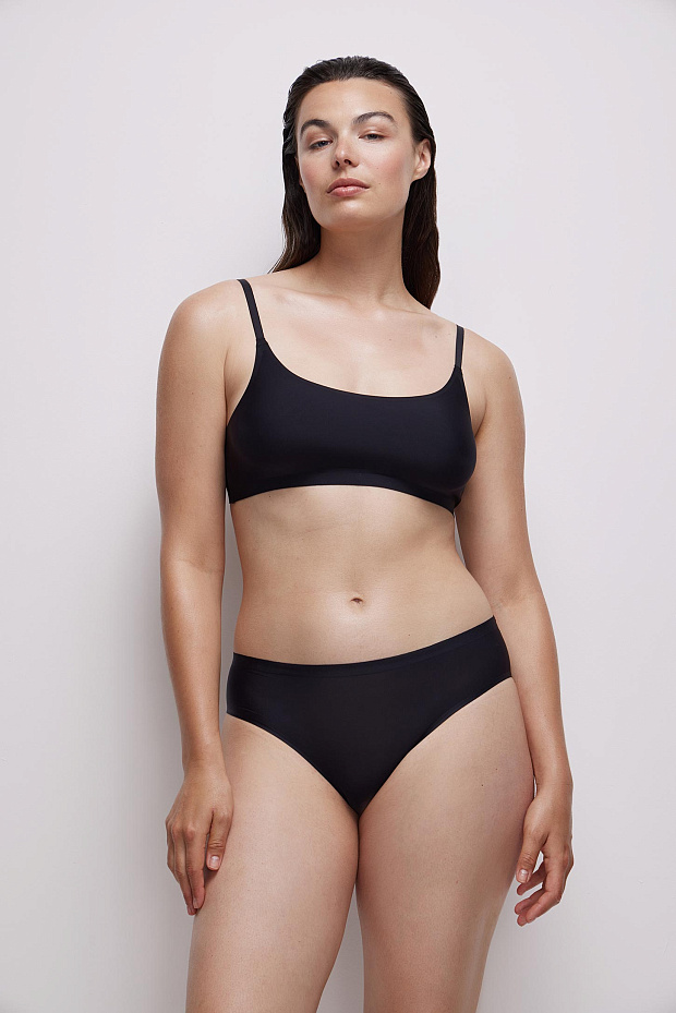 Топ на регулируемых бретелях (черный)