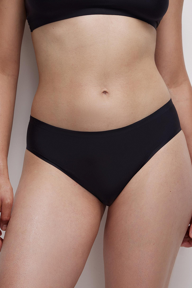 Трусы-слипы со средней посадкой (черный)