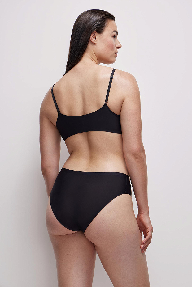 Трусы-слипы со средней посадкой (черный)