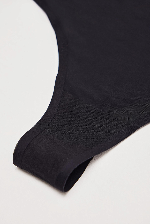 Трусы-стринги со средней посадкой (черный)