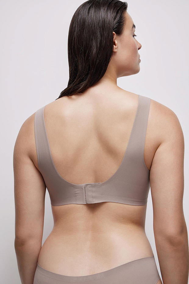 Топ-бюстье с лазерным кроем с чашками Invisible (капучино)