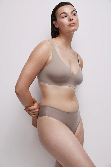 Бюстгальтер на регулируемых бретелях (капучино)