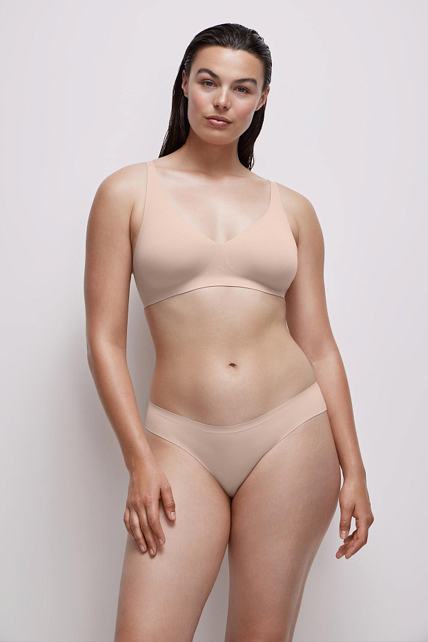 Трусы-слипы c лазерным кроем Invisible (пудрово-розовый)