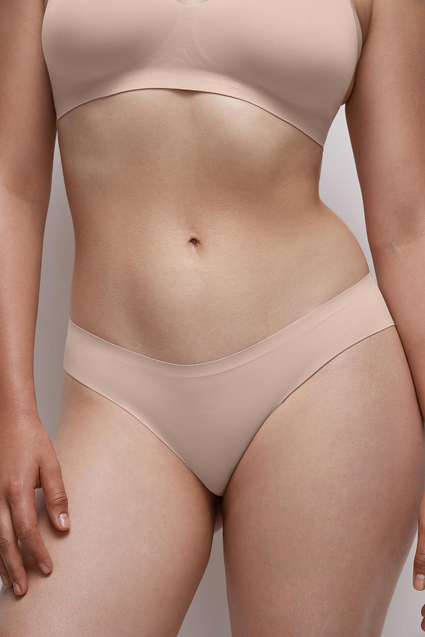 Трусы-слипы c лазерным кроем Invisible (пудрово-розовый)