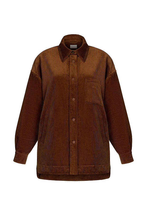 Куртка-рубашка (терракотовый)