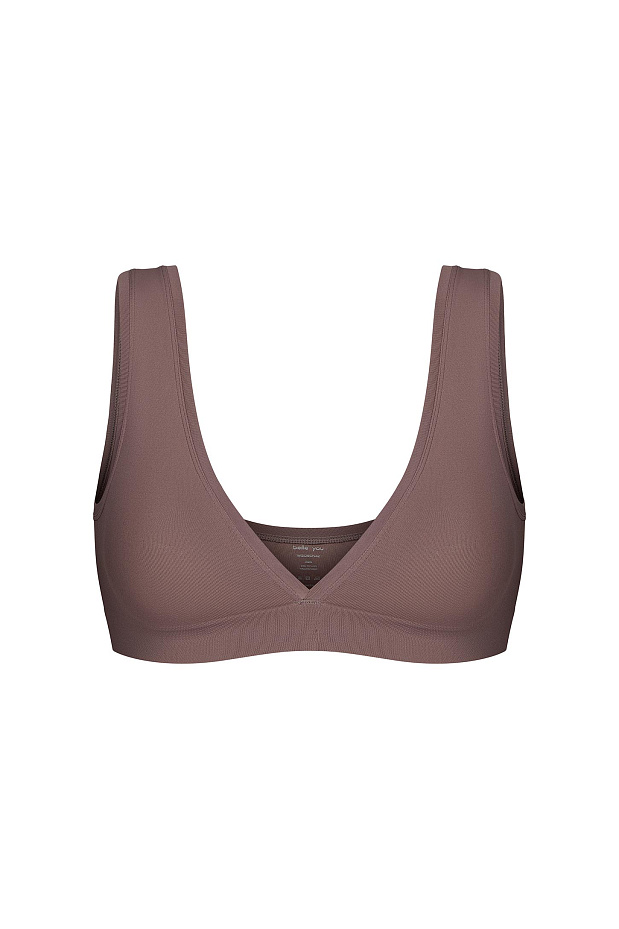 Топ на широких бретелях (какао)