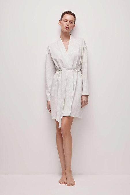 Халат (серый меланж)