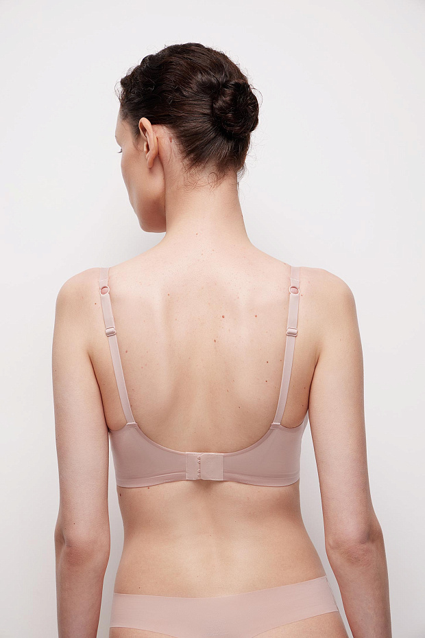 Бюстгальтер на тонких бретелях (пыльно-розовый)