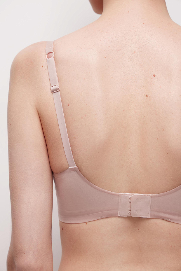 Бюстгальтер на тонких бретелях (пыльно-розовый)