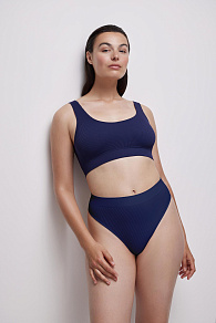 Трусы-стринги с высокой посадкой Ribbed Base