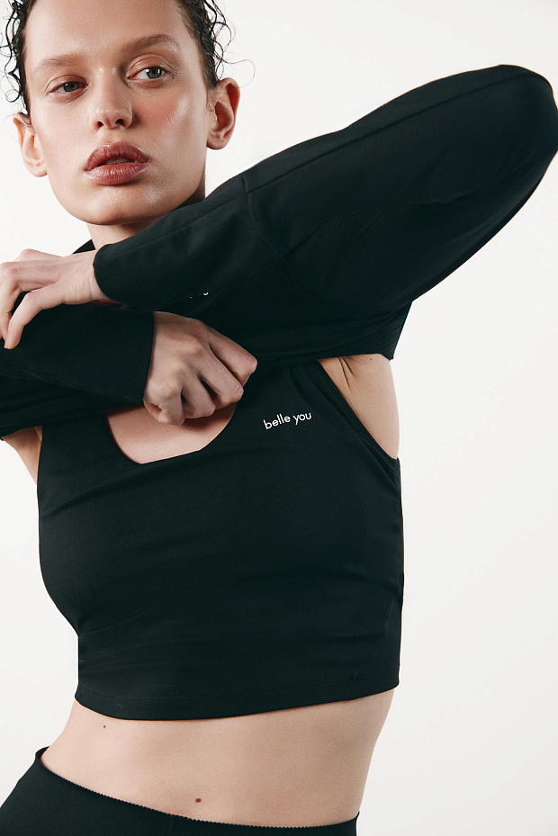 Спортивный топ (черный)