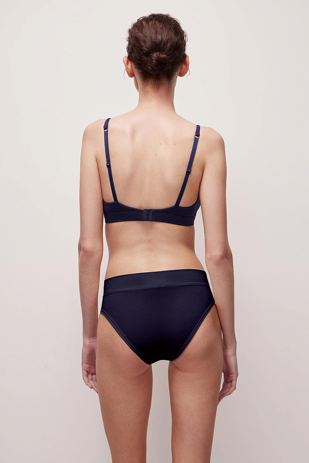 Трусы-слипы со средней посадкой из бамбука (синий)