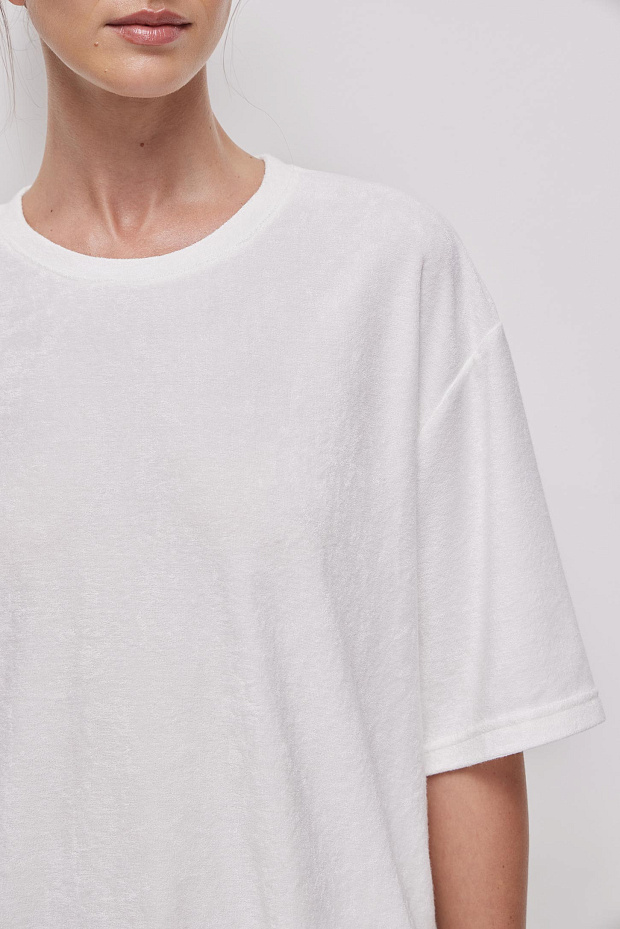 Пижамная футболка (молочный)