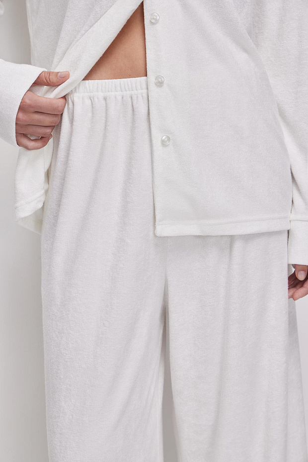 Пижамные брюки (молочный)