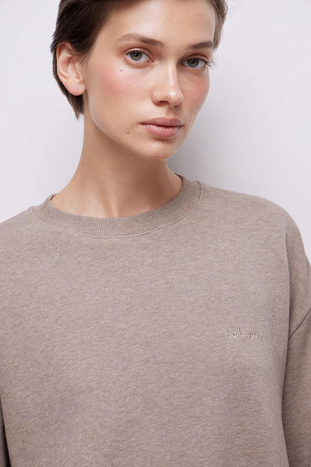 Толстовка оверсайз (кофейный меланж)